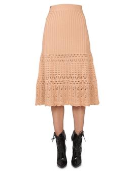 推荐Boutique Moschino Crochet Knitted Midi Skirt商品