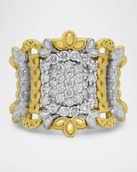 Stambolian | Smile Wide 18K Two Tone Gold Ring with Diamonds,商家Neiman Marcus,价格¥26314