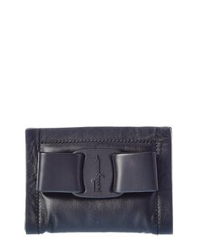 菲拉格慕包, Salvatore Ferragamo | Salvatore Ferragamo Viva Bow Leather Card Holder商品图片 5.5折