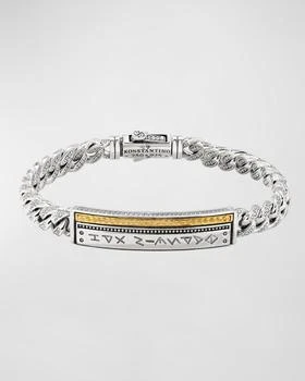 推荐Men's Two-Tone Chain ID Bracelet商品