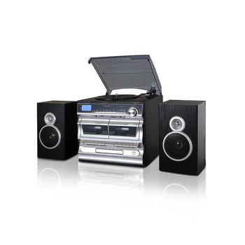 商品Trexonic | 3-Speed Vinyl Turntable  Home Stereo System with CD Player, Double Cassette Player, Bluetooth, FM Radio & USB/SD Recording,商家Macy's,价格¥1074图片