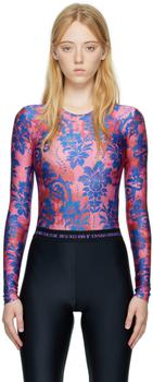 商品Versace | Pink Tapestry Bodysuit,商家SSENSE,价格¥1478图片