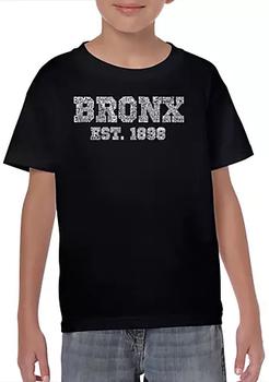 推荐Boys 8-20 Word Art T Shirt - Popular Neighborhoods in Bronx NY商品