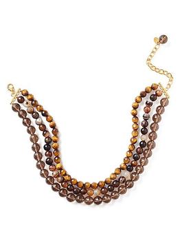 Chan Luu是什么牌子, Chan Luu | Chan Luu 18K Gold-Plated & Multi-Gemstone Triple Strand Choker商品图片 