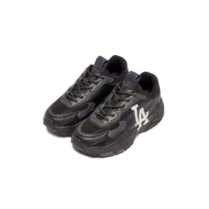 MLB | 【享贝家】MLB 新款LA厚底增高休闲鞋老爹鞋 男女同款 黑色 3ASHC311N-07BKS （预售款，一周后发货）商品图片,4.7折, 包邮包税