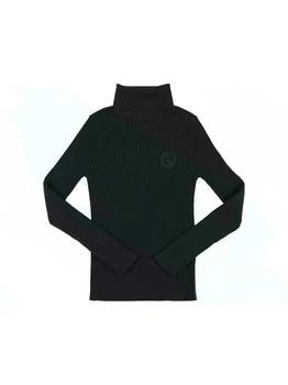 推荐Ribbed Wool Turtleneck Sweater W/ Patch商品