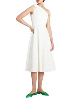Kate Spade | One Shoulder Twill Midi Dress,商家Saks OFF 5TH,价格¥924