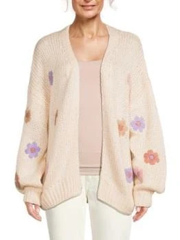Lea & Viola | Floral Open Front Cardigan,商家Saks OFF 5TH,价格¥592