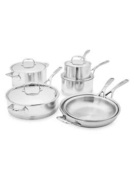 Demeyere | Atlantis 10-Piece Stainless Steel Cookware Set,商家Saks Fifth Avenue,价格¥13502