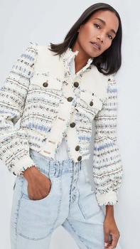 VERONICA BEARD是什么牌子, VERONICA BEARD | Veronica Beard Darren Jacket Ecru商品图片 