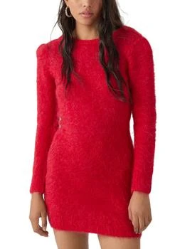 ba&sh | Ba&sh Women's Red Tunisia Alpaca Sweater Mini Dress 4.9折