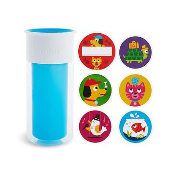 商品Miracle 360 Insulated Sippy Cup, with Stickers, 9 Ounce, Blue图片
