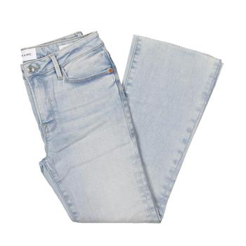 推荐Frame Womens Mid-Rise Cropped Bootcut Jeans商品
