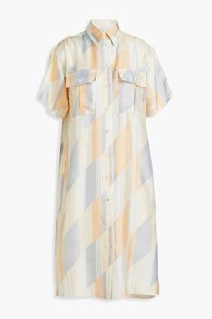 Jil Sander | Printed silk-twill shirt dress商品图片,1.5折