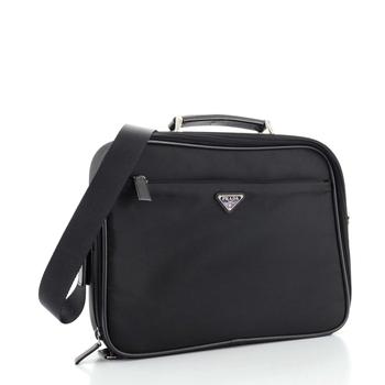 [二手商品] Prada | Prada Convertible Front Pocket Briefcase Tessuto with Saffiano Leather商品图片,