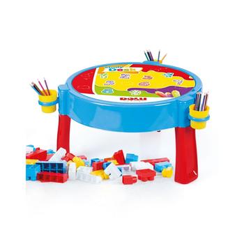 商品Dolu Toys 2-in-1 Activity Table with Jumbo Blocks, 104 Piece图片