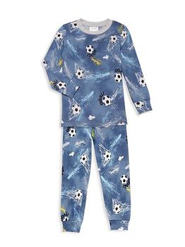 商品Baby's & Little Boy's 2-Piece Soccer Print Pajama Set图片