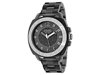 推荐Coach Boyfriend Smoked Grey Plastic Bracelet Watch 14501389商品