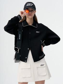 商品STRETCH ANGELS | Basic Baseball Jumper_Black,商家W Concept,价格¥1510图片