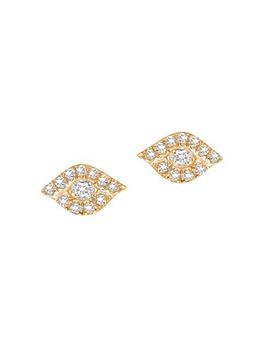 商品DJULA | Magic Touch 18K Yellow Gold & Diamond Eye Stud Earrings,商家Saks Fifth Avenue,价格¥4596图片