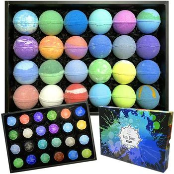 Purelis | Purelis Naturals Men's 24 Piece Bath Bomb Gift Set,商家Verishop,价格¥304