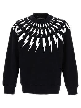 Neil Barrett | Thunderbolt Sweatshirt White/Black 5.1折