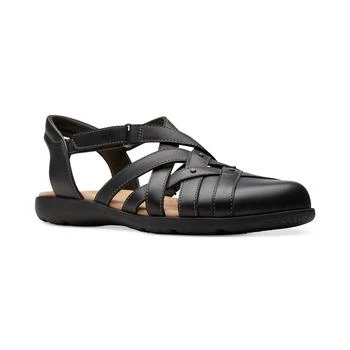 Clarks | Women's Elizabelle Sea Woven Strappy Slingback Sandals,商家Macy's,价格¥643