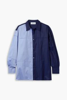 推荐Daria two-tone herringbone cotton shirt商品