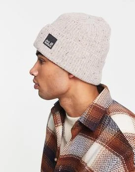 推荐Jack Wolfskin Nkit beanie in beige商品