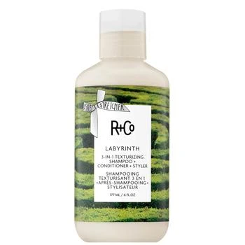 推荐R+Co Labyrinth 3-in-1 Texturizing Shampoo, Conditioner and Styler 177ml商品