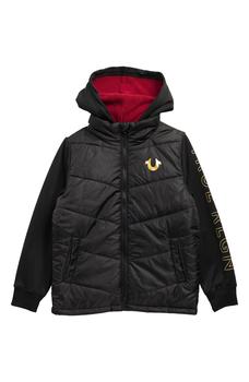 商品True Religion | Kids' Fleece Lined Twofer Jacket,商家Nordstrom Rack,价格¥304图片