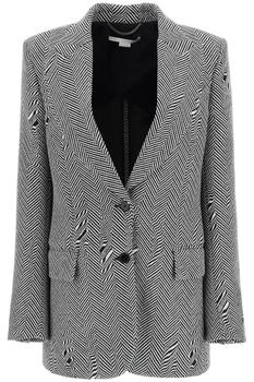 Stella McCartney | Stella mccartney herringbone wool tailored jacket商品图片,7.1折