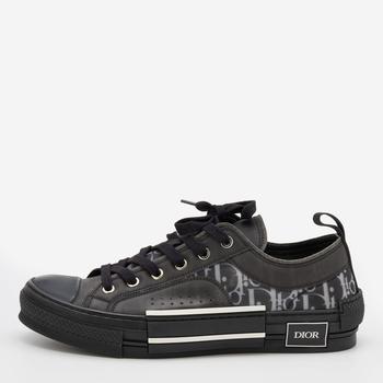 推荐Dior Black Oblique Mesh and Rubber B23 Low Top Sneakers Size 41商品