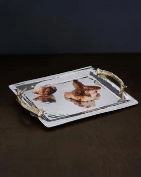 Beatriz Ball | WESTERN Antler Emerson Large Tray with Gold Handles,商家Neiman Marcus,价格¥2203
