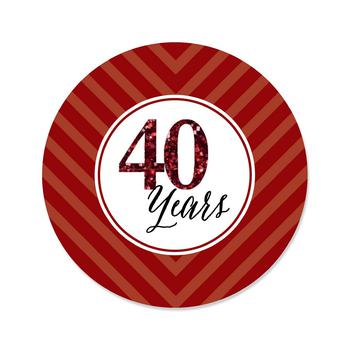 商品We Still Do - 40th Wedding Anniversary - Party Circle Sticker Labels - 24 Count图片