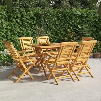 vidaXL | Folding Patio Chairs 6 pcs 22"x24.8"x35.4" Solid Wood Teak,商家Premium Outlets,价格¥4990