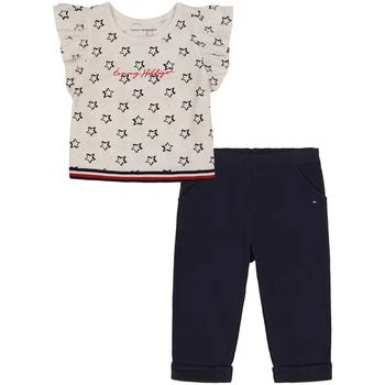 Tommy Hilfiger | Baby Girls Star Top and Cuffed Capris, 2 Piece Set 2.9折
