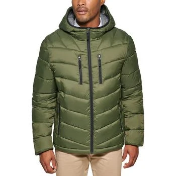 Club Room | Men's Chevron Quilted Hooded Puffer Jacket, Created for Macy's,商家Macy's,价格¥600