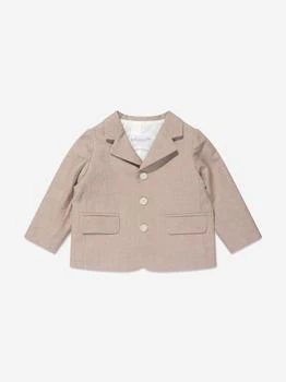 Bonpoint | Baby Boys Linen Leopold Blazer in Brown,商家Childsplay Clothing,价格¥2105