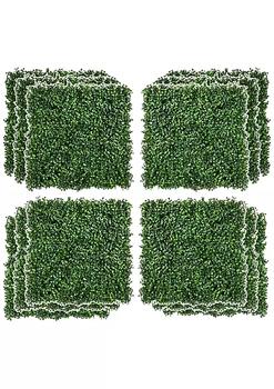 商品Outsunny | 12 Piece 19" x 19" Milan Artificial Grass Water Drainage and Soft Feel Light Green,商家Belk,价格¥948图片