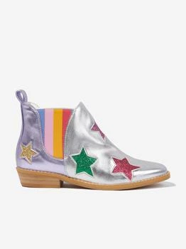 Stella McCartney | Girls Star Ankle Boots in Silver,商家Childsplay Clothing,价格¥1072