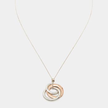 [二手商品] Tiffany & Co. | Tiffany & Co. Sterling Silver Rubedo Interlocking Circles Pendant Necklace商品图片,满1件减$100, 满减