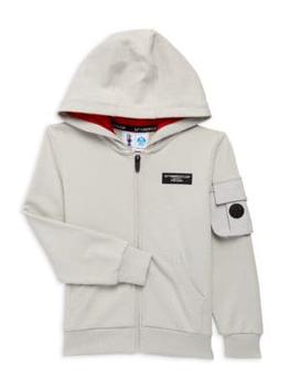 推荐​Little Boy’s & Boy’s Foxton Hooded Zip Up Sweater商品