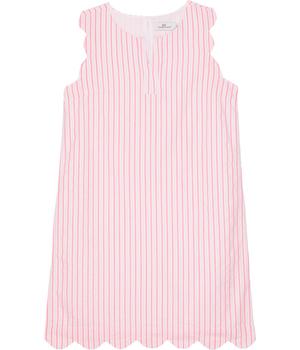 Vineyard Vines是什么牌子, Vineyard Vines | Seersucker Scallop Shift (Toddler/Little Kids/Big Kids)商品图片 6.2折