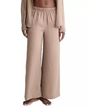 Calvin Klein | Women's Satin Jacquard Sleep Pants QS7304,商家Macy's,价格¥355