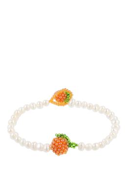 商品PURA UTZ | Shiny Orange Pearl Bracelet,商家LUISAVIAROMA,价格¥779图片