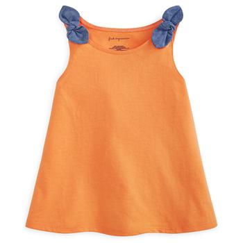 First Impressions | Baby Girls Chambray-Knot Tank Top, Created for Macy's商品图片,3.9折