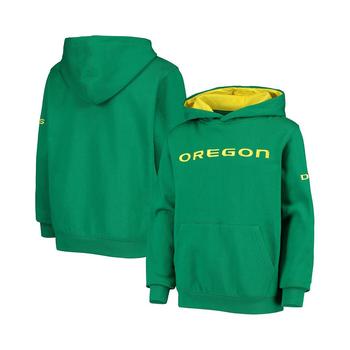 推荐Youth Boys Green Oregon Ducks Big Logo Pullover Hoodie商品