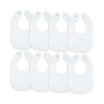 Comfy Cubs | Baby Boys and Baby Girls Muslin Bibs, Pack of 8,商家Macy's,价格¥224