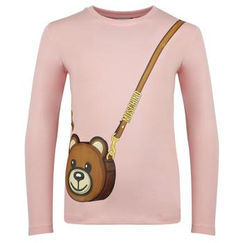 推荐Pink Teddy Bag Motif Long Sleeved T Shirt商品